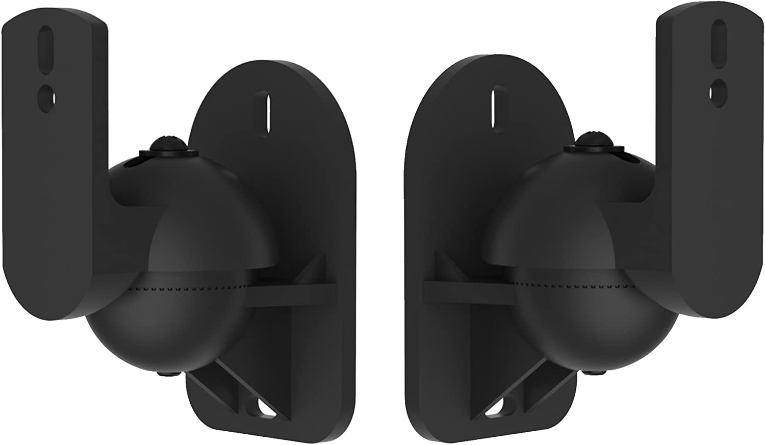 Amazon.co.jp: 万能壁掛けスピーカーブラケット ブラック 2個セット 耐